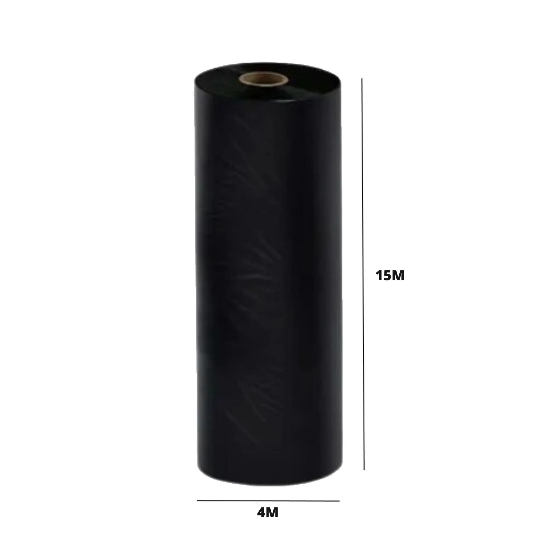 Lona Plástica Preta 4x15m 0,06mm BrasilBag