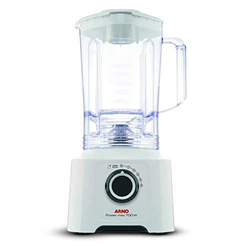 Liquidificador Arno Power Max LN51, 5 Vel + Pulsar, Copo Cristal, Branco - 110V