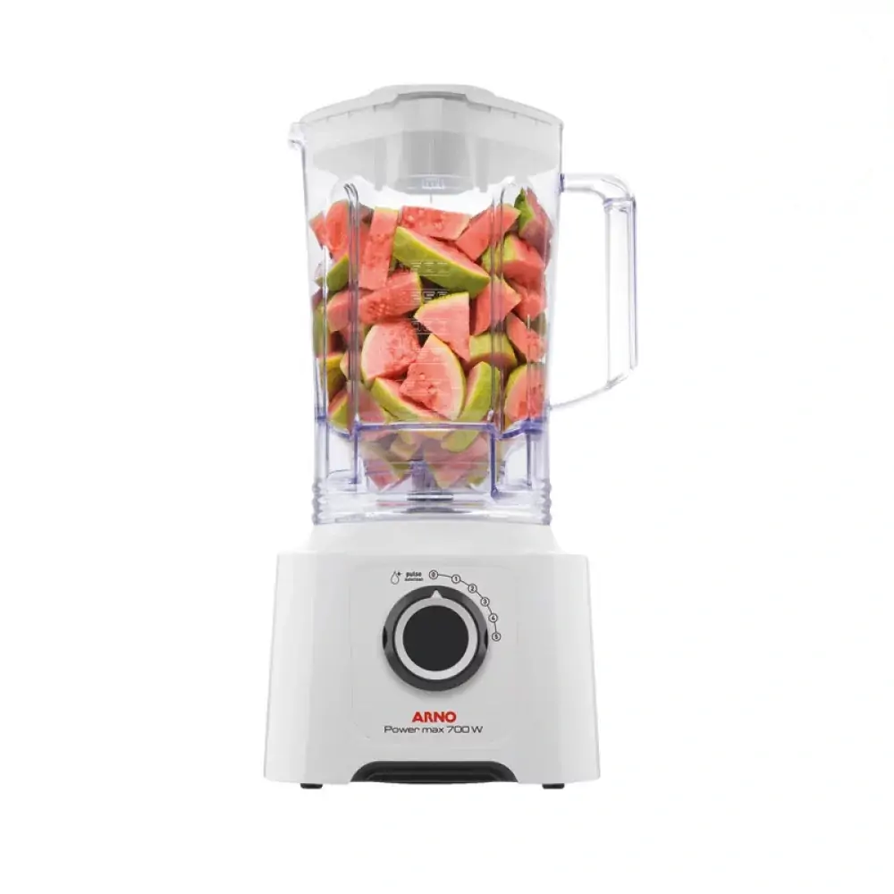 Liquidificador Arno Power Max LN51, 5 Vel + Pulsar, Copo Cristal, Branco - 220V