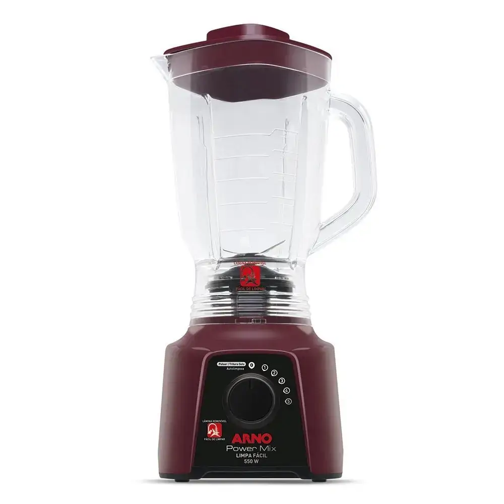 Liquidificador Arno Power Mix Limpa Fácil Lq32 - Vinho - 220V