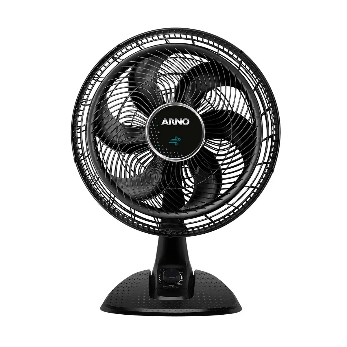 Ventilador de Mesa Arno Ultra Silence Force Desmontável VD40 40cm 6 Pás 3 Velocidades Preto 127V