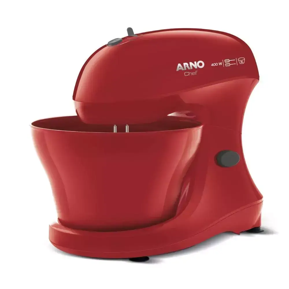 Batedeira Arno Chef 400W 5 Litros Vermelha SM02 - 110V