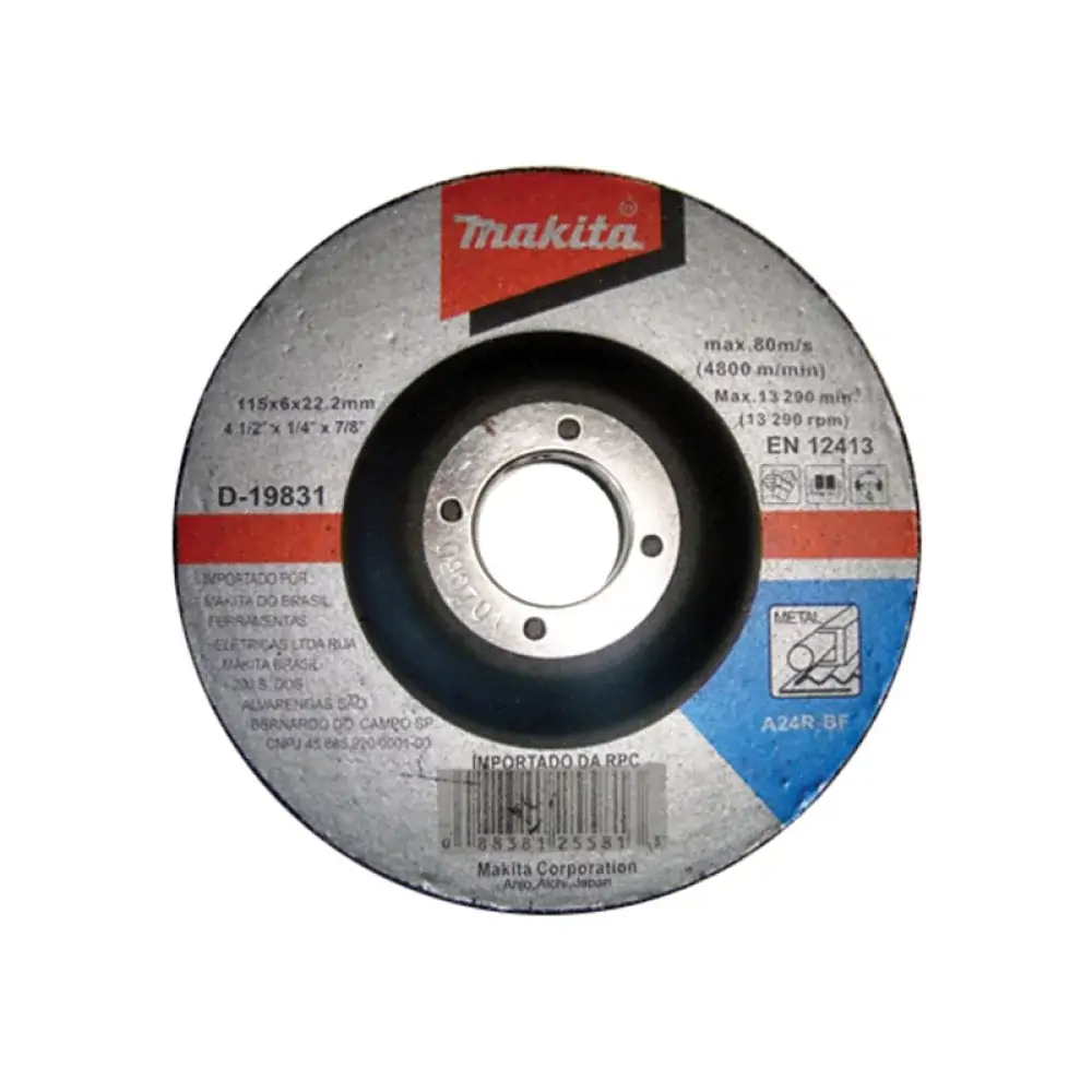 Disco P/desbaste Makita 4.1/2x1/4x7/8