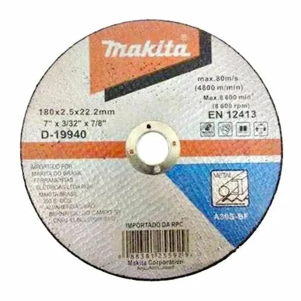 Disco De Corte P/ Ferro 7 X 7/8 X 3/32"