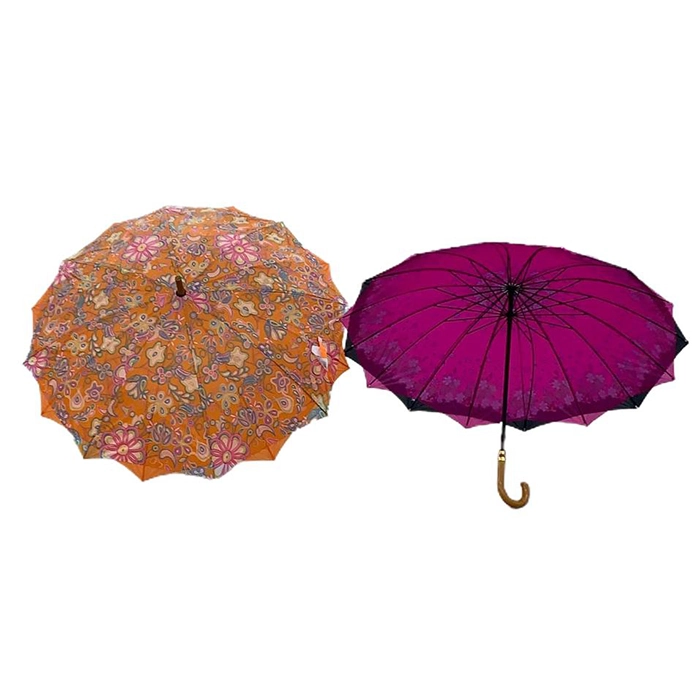 Guarda Chuva Autom 16 Varetas 2 Tecidos