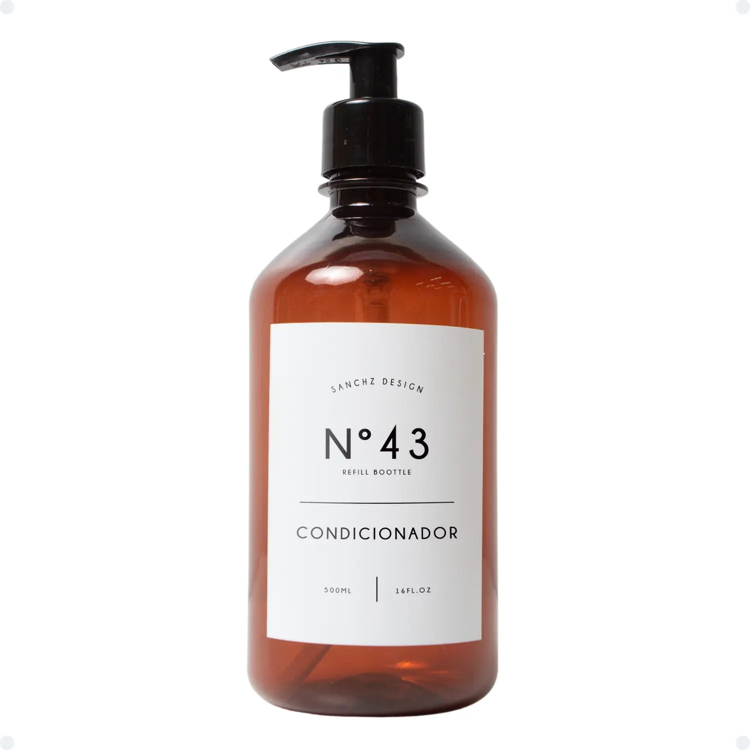 Frasco Âmbar Retrô Branco Sanchz Design - Esfoliante Corporal