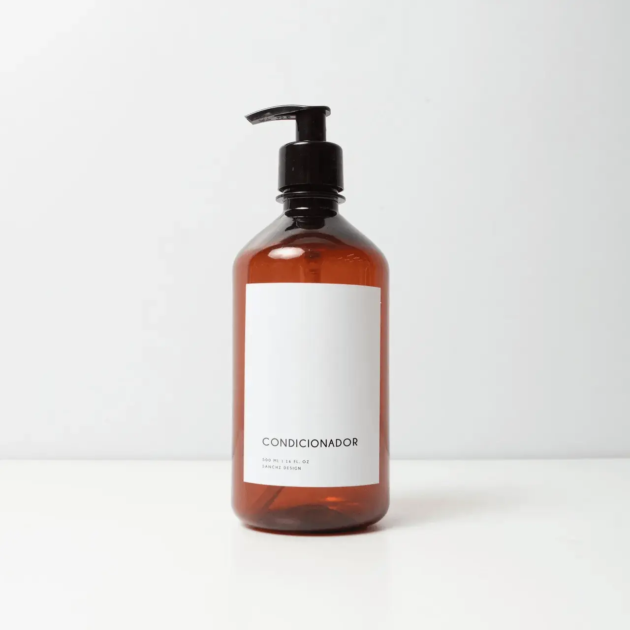 Frasco Âmbar Banheiro Para Condicionador 200ml