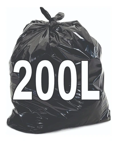 Saco De Lixo 200 Litros Resistente 100un