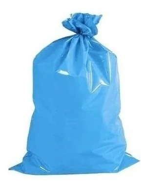 Saco Para Lixo 30 Lts Azul 100 Unidades