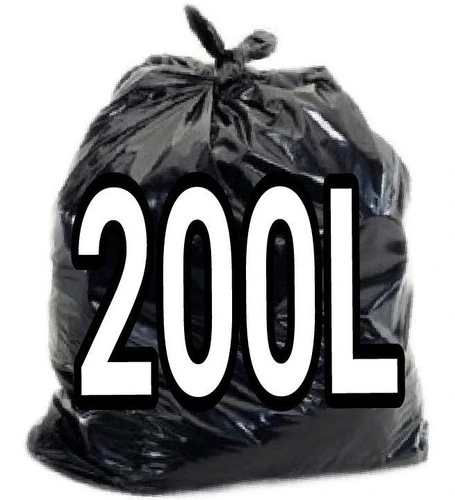Saco De Lixo 200 Litros Preto 100un Resistente