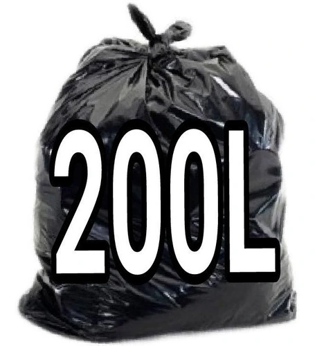 Saco De Lixo 200 Litros Preto Super Reforçado
