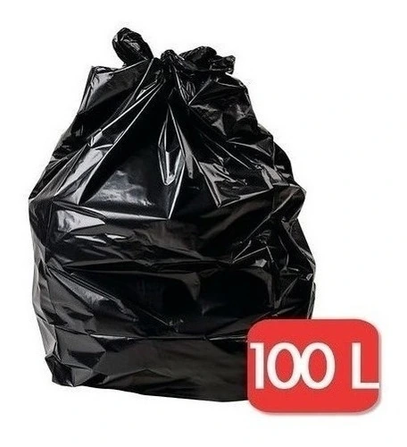 Saco De Lixo 100 Litros Ultra-reforçado 100 Unid - Farotully Preto