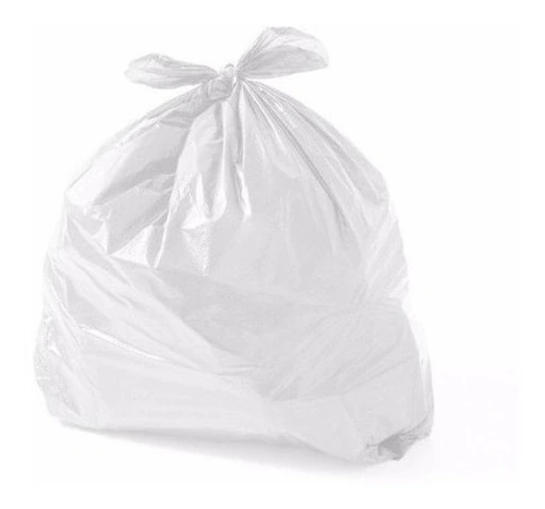 Saco De Lixo 60 Litros Branco Comum 100 Unidades