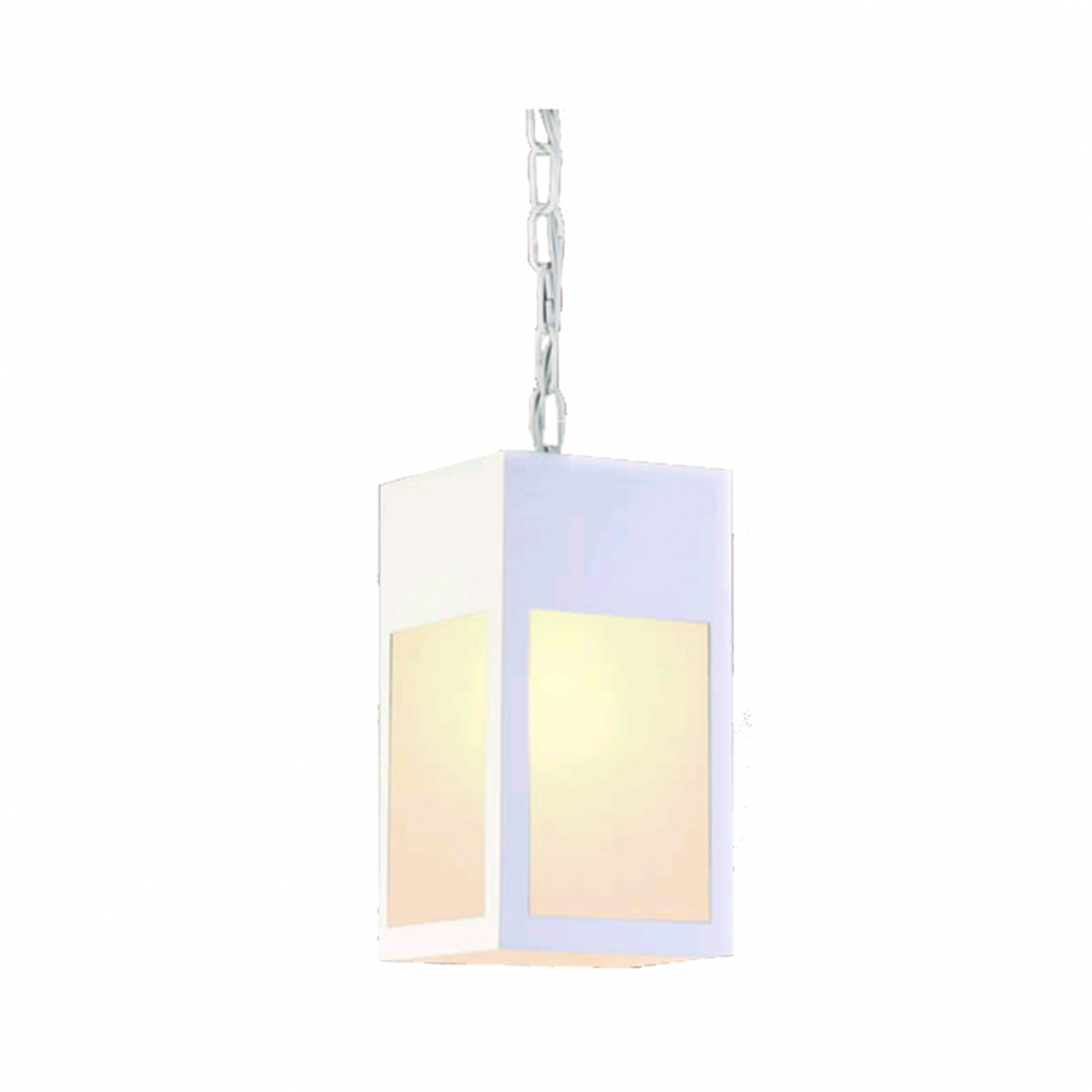 Lanterna Pendente Sigma 1xe27 Quadrada Branco Femarte 532