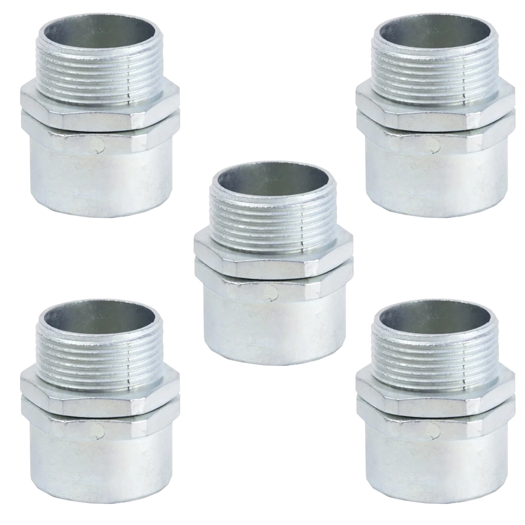 Kit 5 Conector (b) 3/4" Macho Giratorio Para Seal Tubo