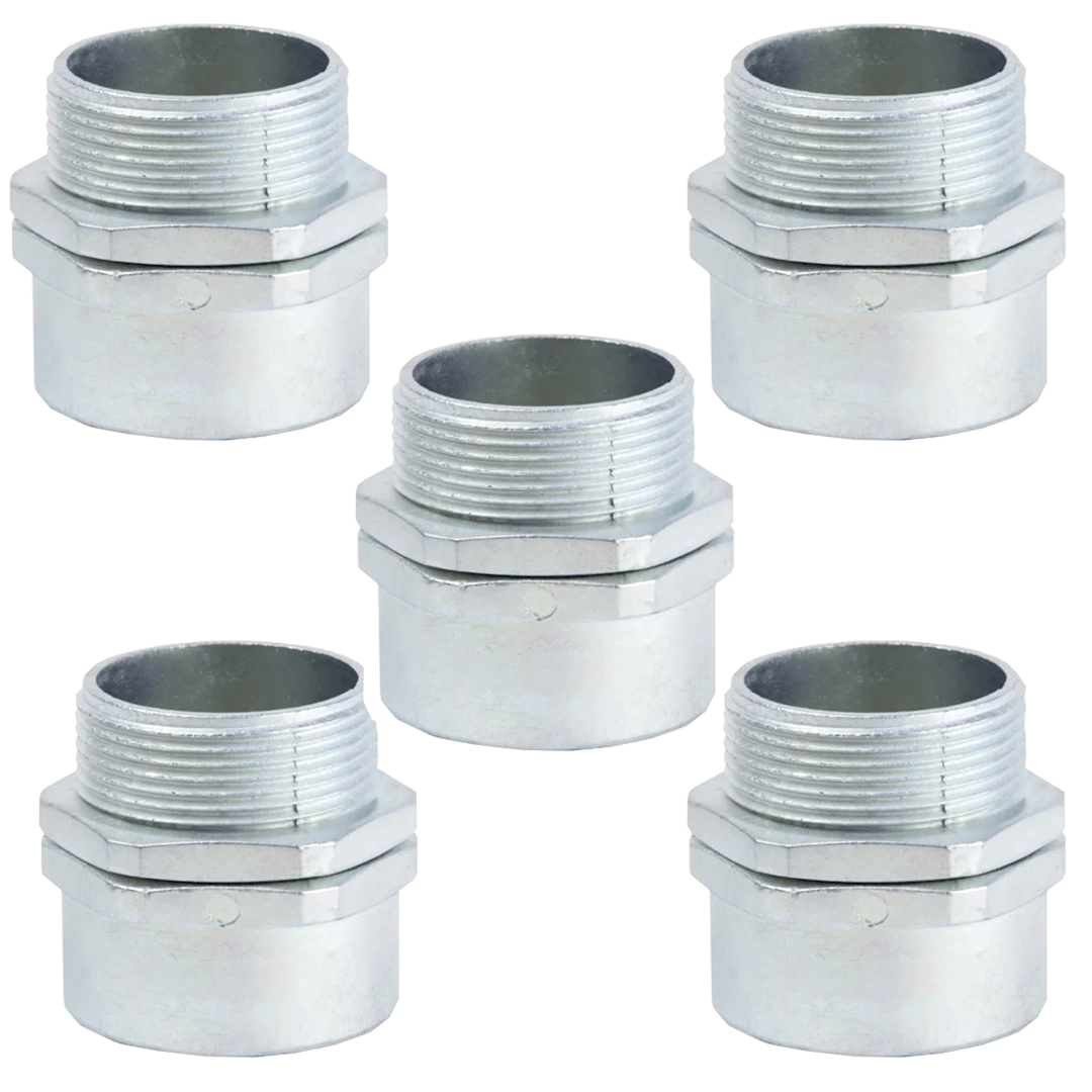 Kit 5 Conector (c) 1" Macho Giratorio Para Seal Tubo