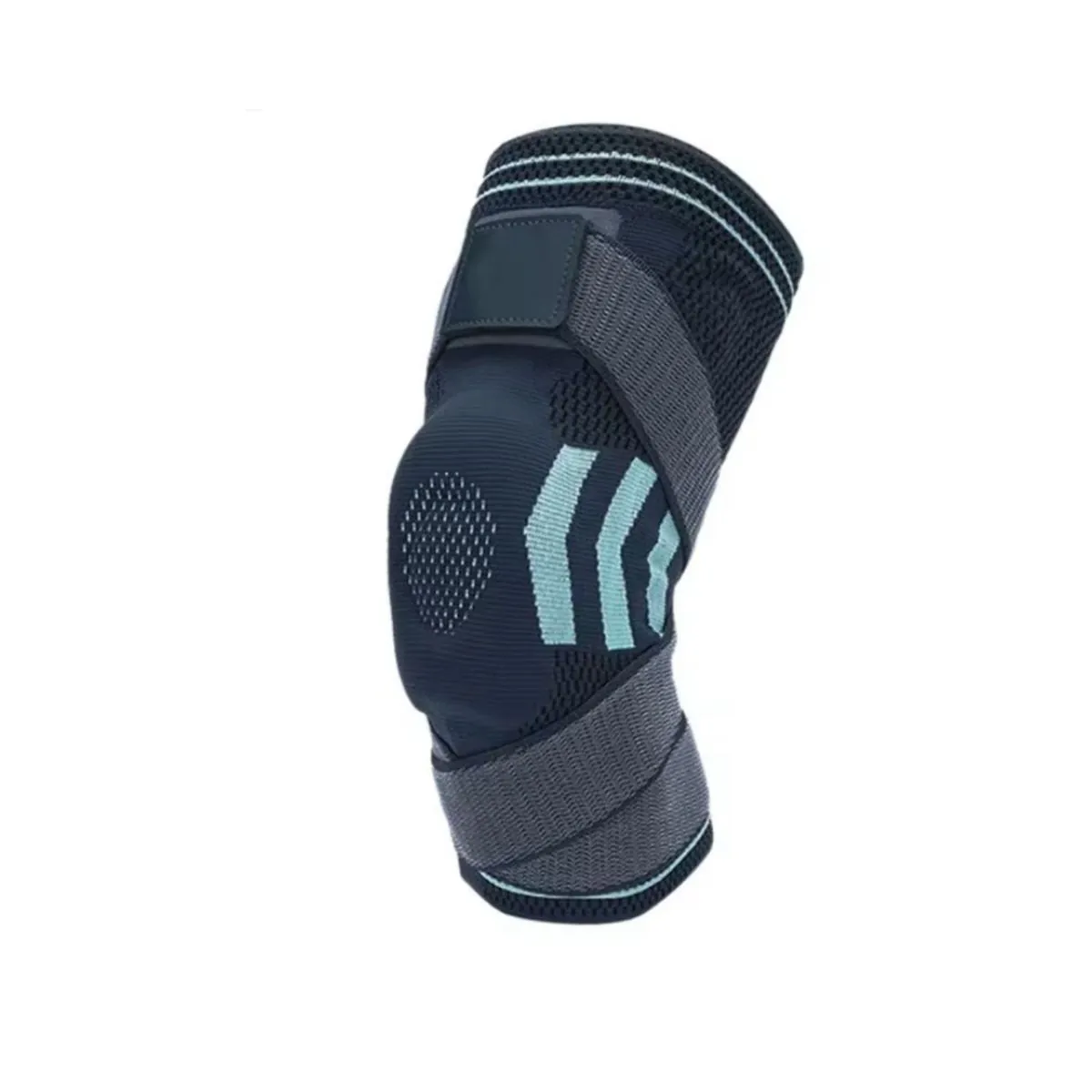 Joelheira Compressão Estabilizador Esportivo Silicone Gel com Faixa Ajustável Suporte para Joelho Pr