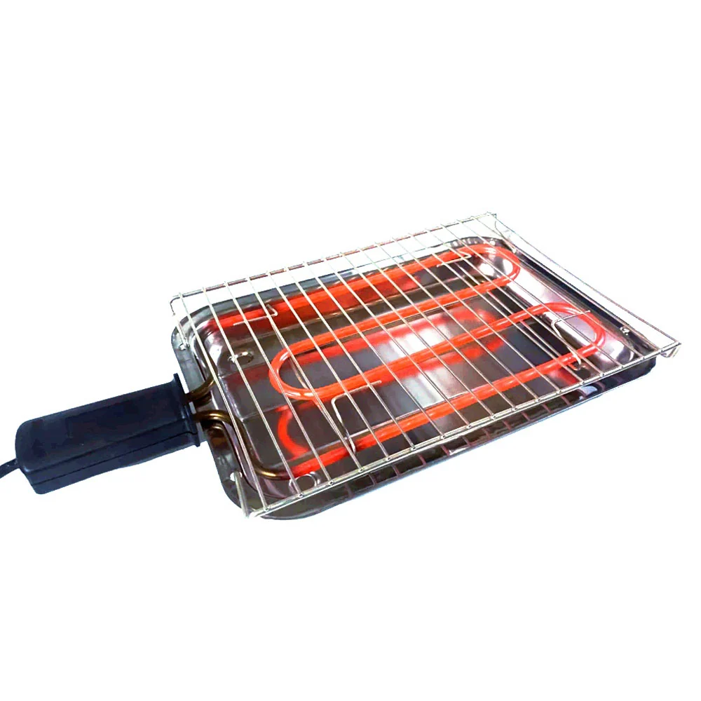 Churrasqueira Elétrica Portátil Grill Master Bandeja Inox 220v Inox