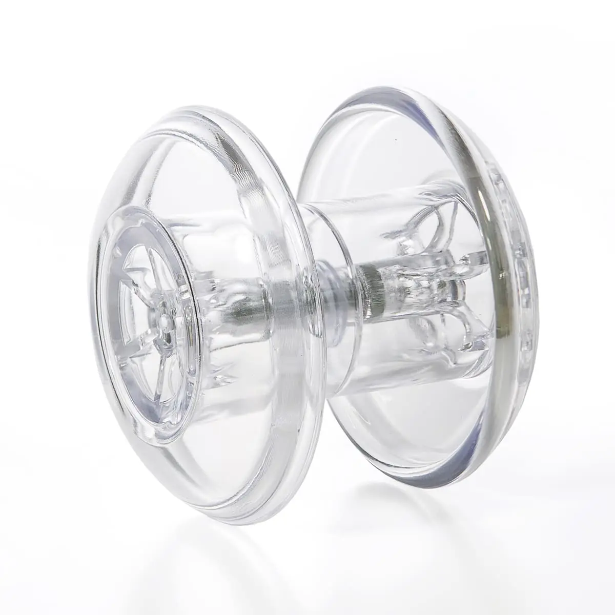 Puxador De Resina P/ Porta De Vidro Temperado Blindex 2 Pcs - Transparente