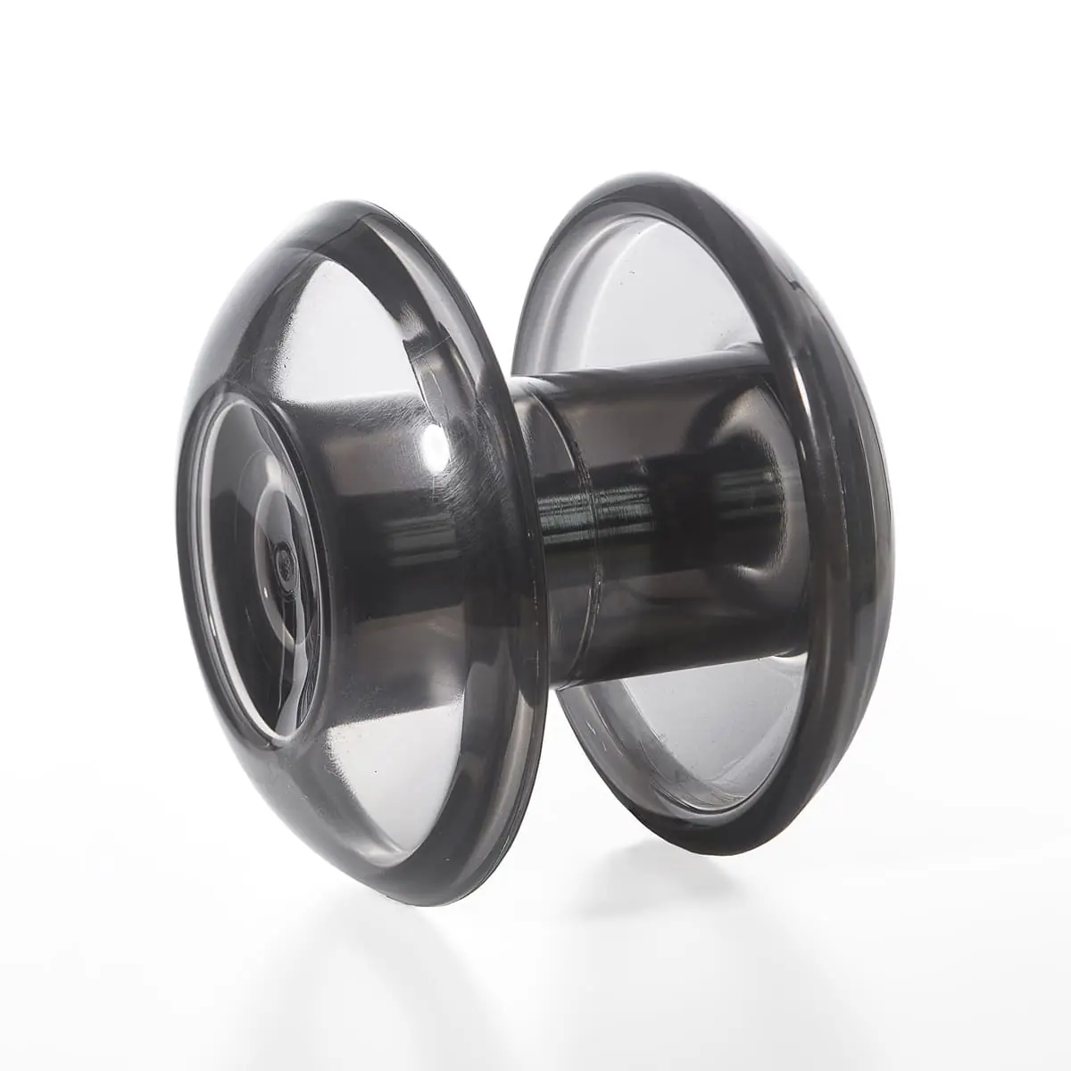 Puxador De Resina P/ Porta De Vidro Temperado Blindex 2 Pcs - Preto Fumê