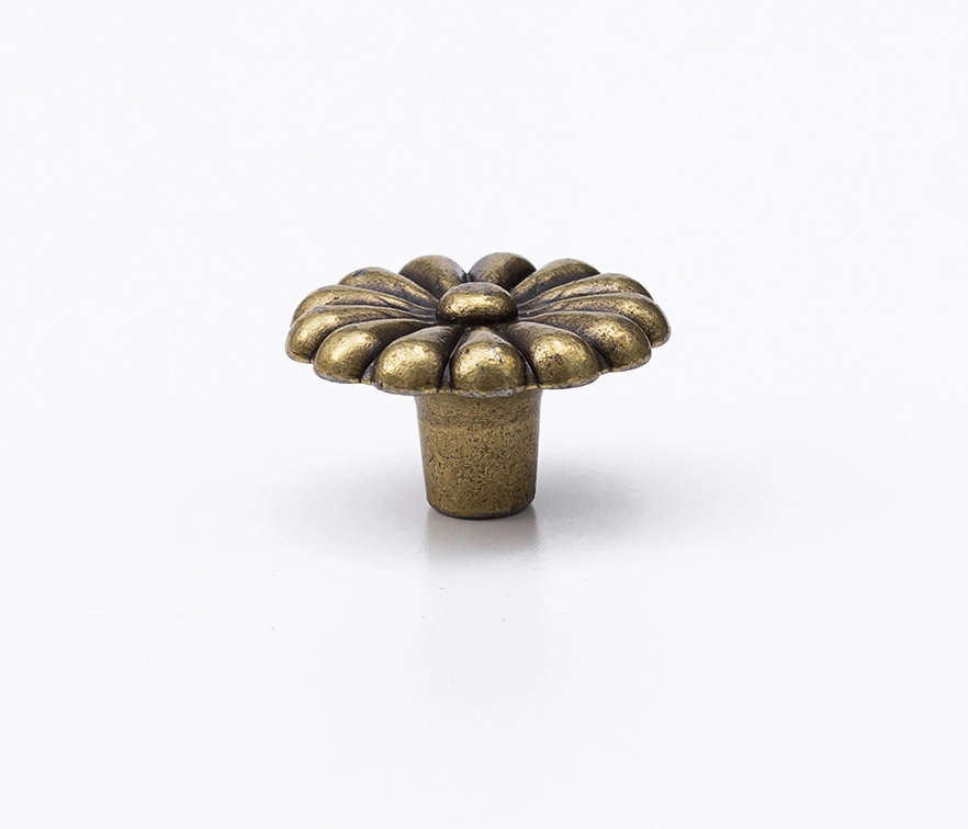 Puxador Flor Rosa Provençal Bronze Puxador Vintage 8 Pcs