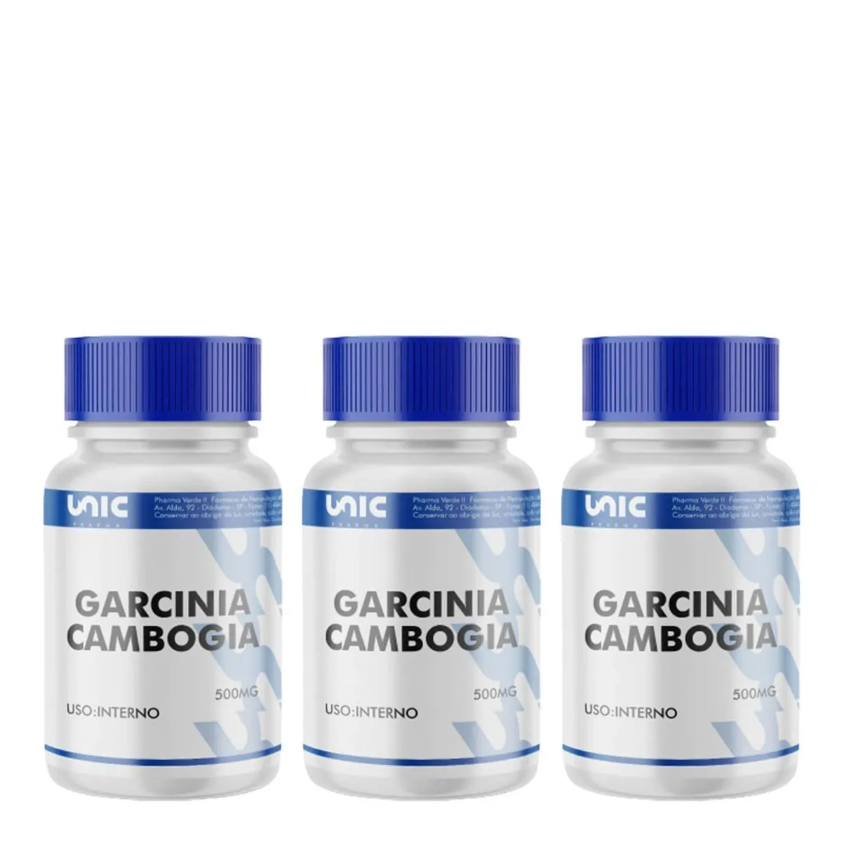 Kit 3 Frascos de Garcinia cambogia 500mg 60caps