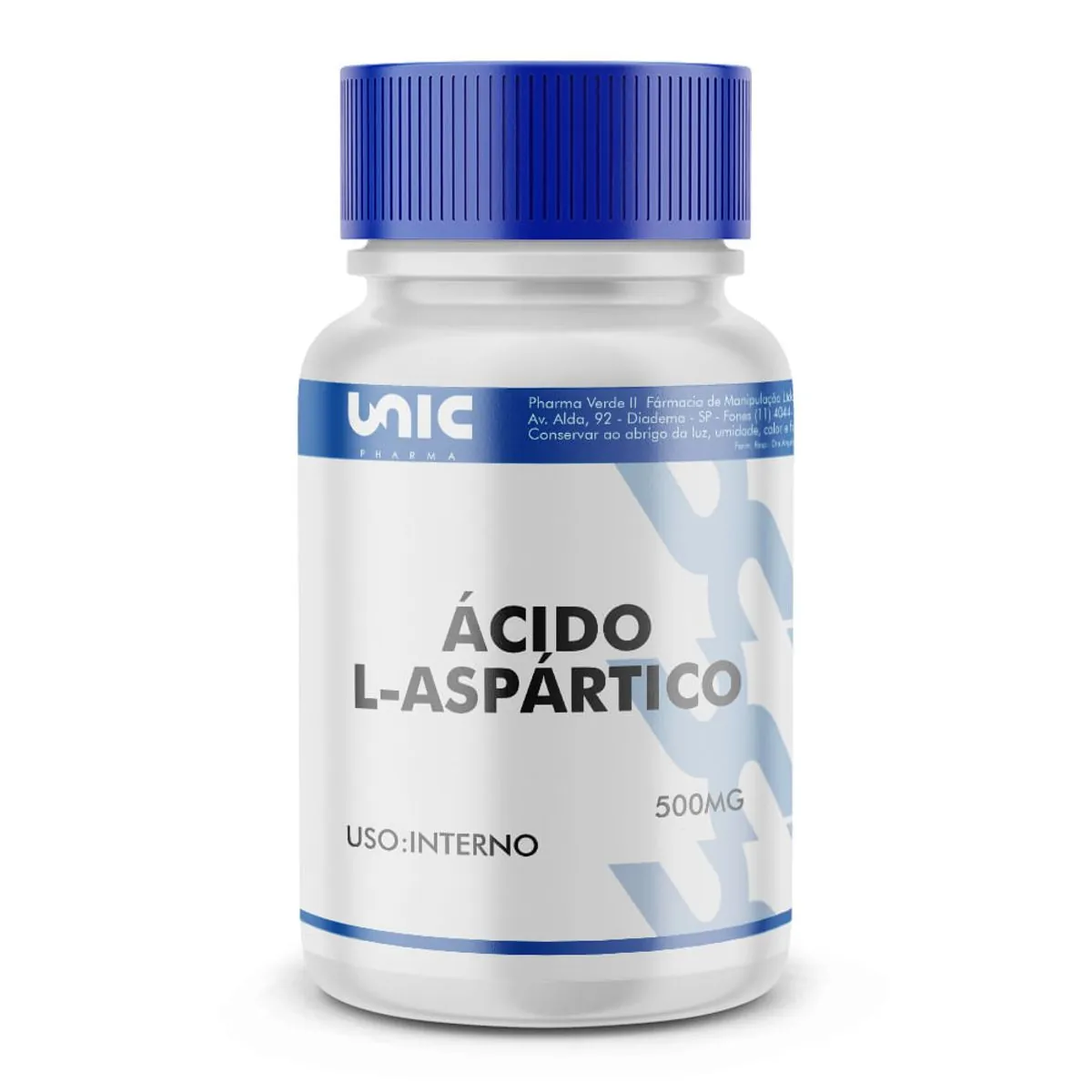 Ácido L-aspártico 500mg 60 Cápsulas