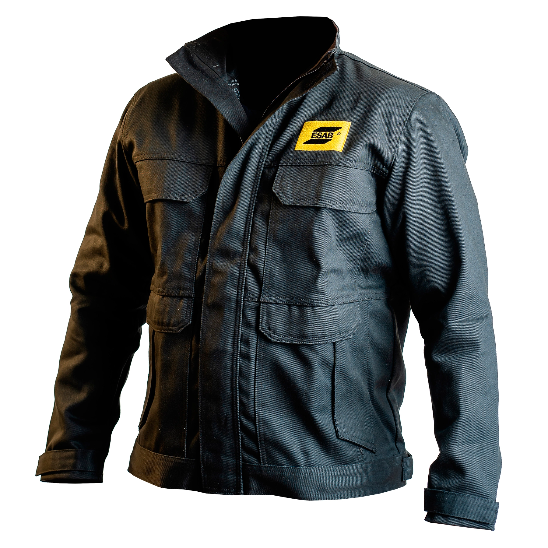 Jaqueta para Solda de Couro Impermeável Extra Grande Preto Esab