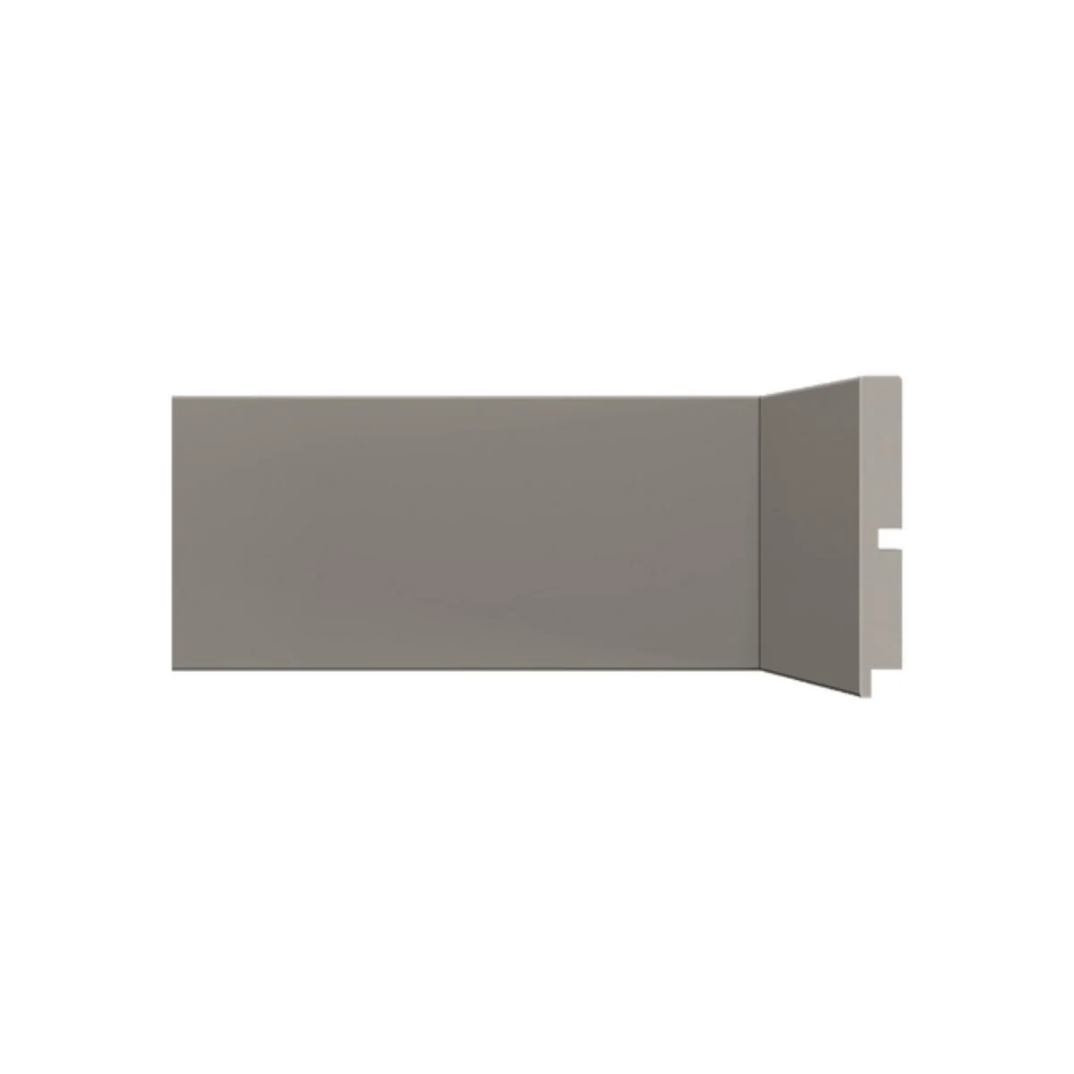 Rodape 10cm Liso Cinza Titanium Poliestireno 454 - Santa Luzia