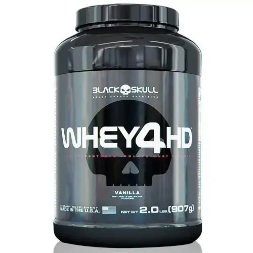 Whey 4hd Blackskull 907g Baunilha Baunilha