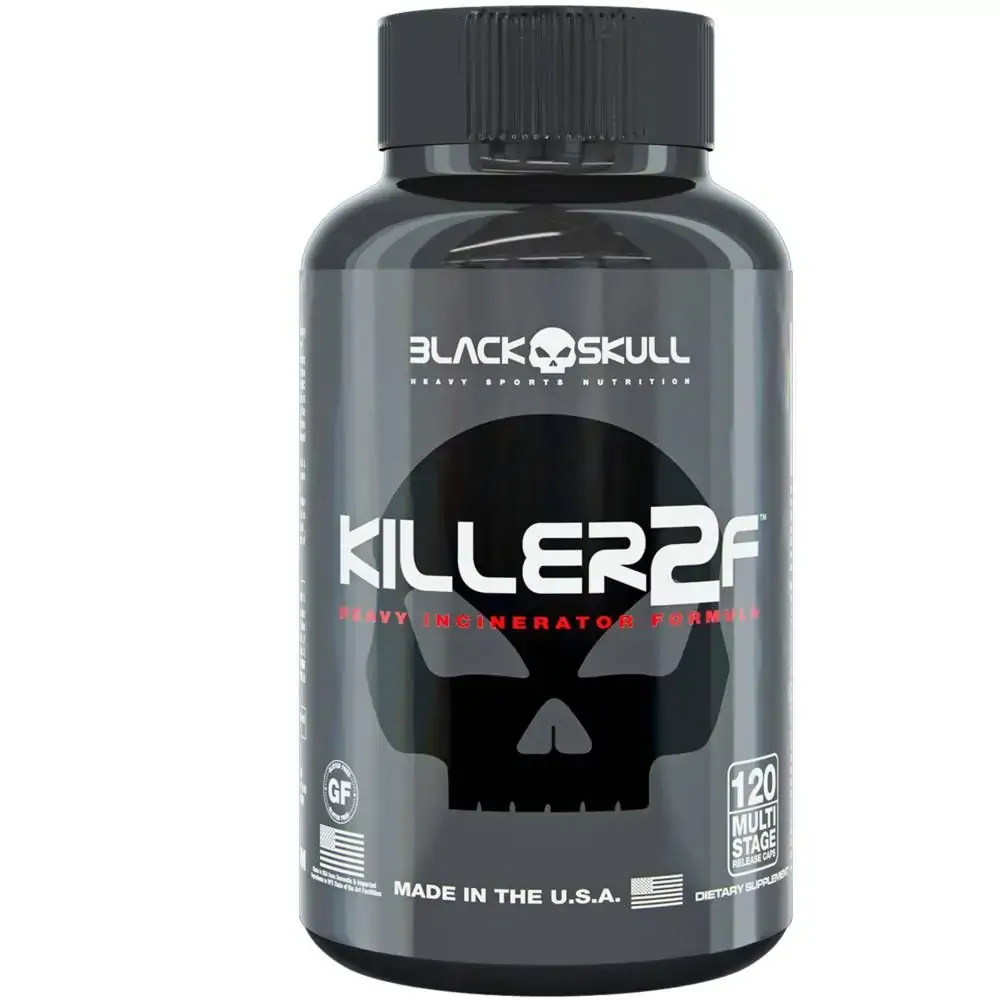 Killer 2f Termogênico 120 Caps Black Skull
