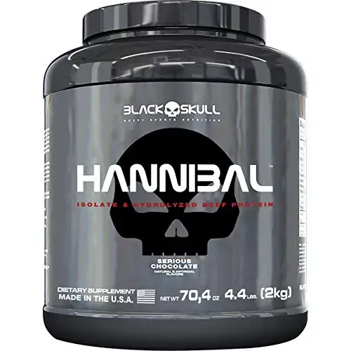 Hannibal Proteína De Carne Sabor Chocolate 2kg Black Skull