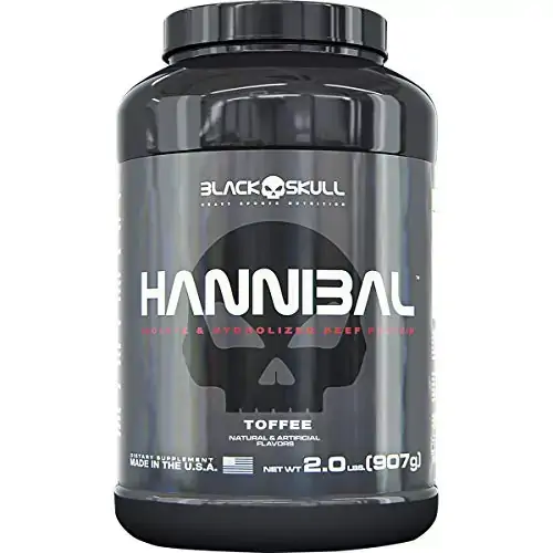 Hannibal Beef Protein Caramelo 907g 2 Lbs Black Skull