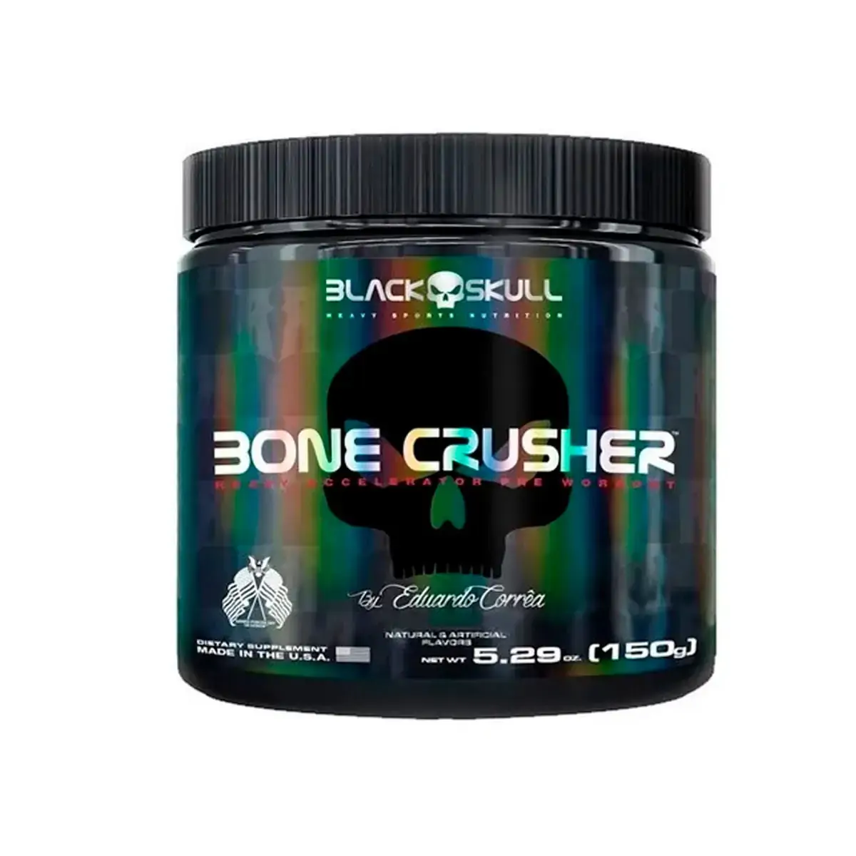 Pré Treino Bone Crusher Blueberry 150 G Black Skull