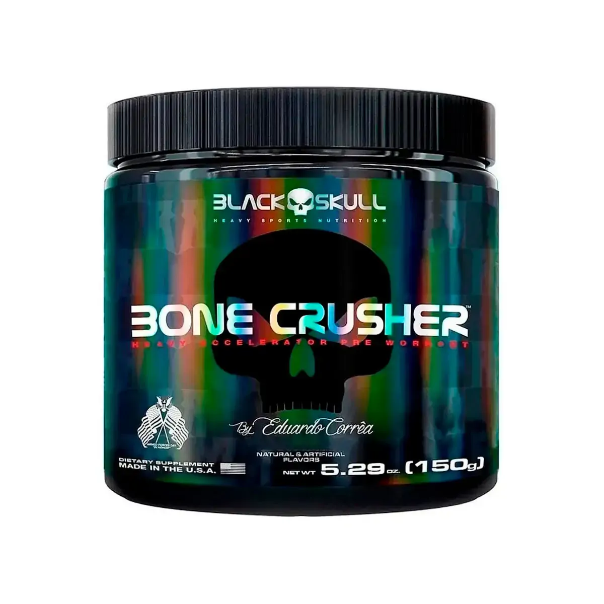 Pré Treino Bone Crusher By Eduardo Corrêa Black Skull 150grs