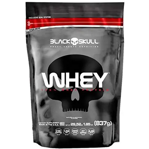 Whey 100 837g Baunilha Black Skull