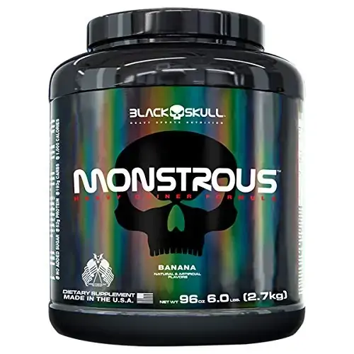 Monstrous 2700g Baunilha Black Skull