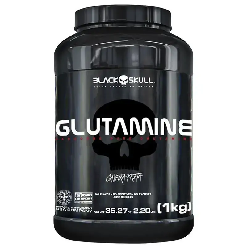 Glutamina Caveira Preta 1kgg