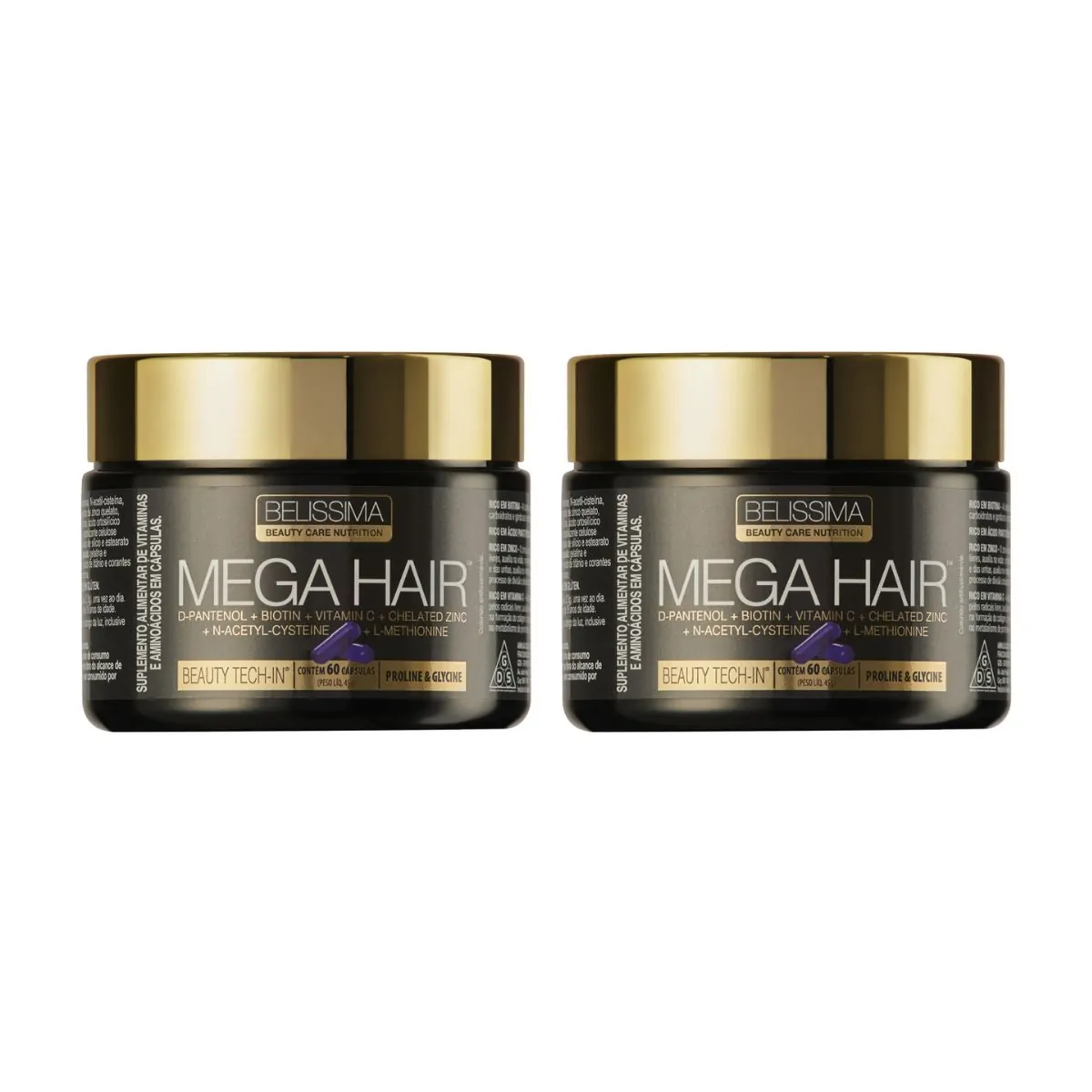 KIT 2X MEGA HAIR - BELÍSSIMA