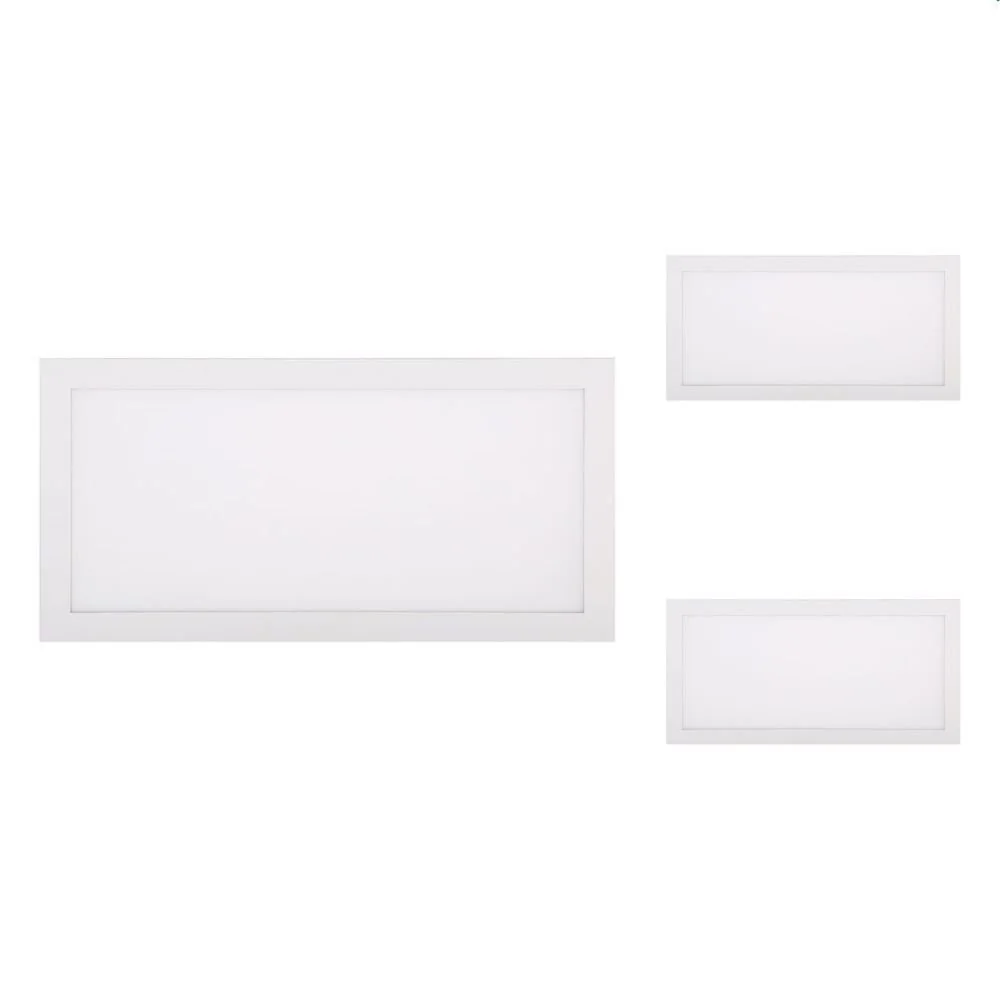 3 Painel De Led Blumenau Retangular De Embutir 30w Bivolt 6500k Luz Branca