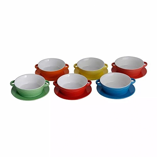 Cj.6 Bowls Rojemac Coloridos Marry P/sopa