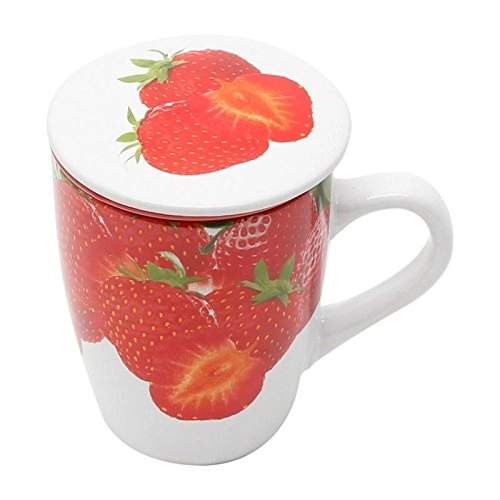 Caneca Morango Com Infusor