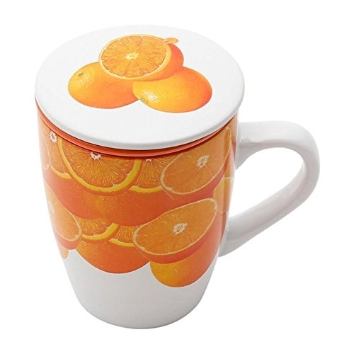Caneca Laranja Com Infusor