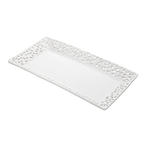 Prato Retangular Rojemac 38x20cm Porcelana