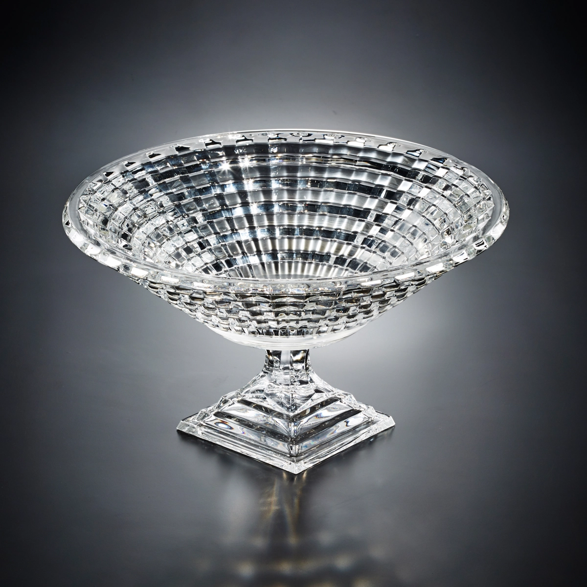 Centro Mesa Rojemac 34,5cm C/pe Cristal Diamond