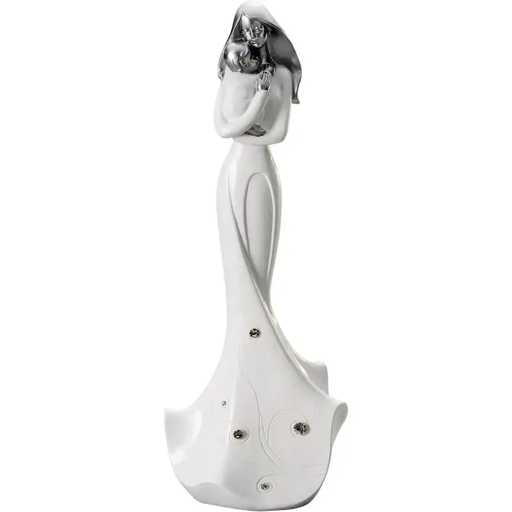 Escultura Rojemac 11,5x8,1cm Mulher C/bebe