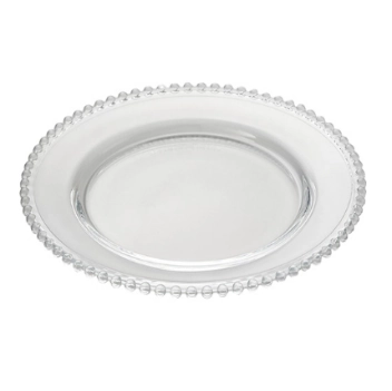 Prato Raso em Cristal Pearl 27CM WOLFF 2671