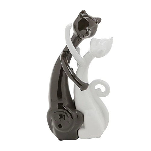 Estatua Rojemac 19,5cm Casal Gatos Namorando
