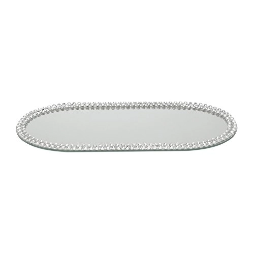 Suporte Acrilico Multiuso Oval Espelhado Pequeno