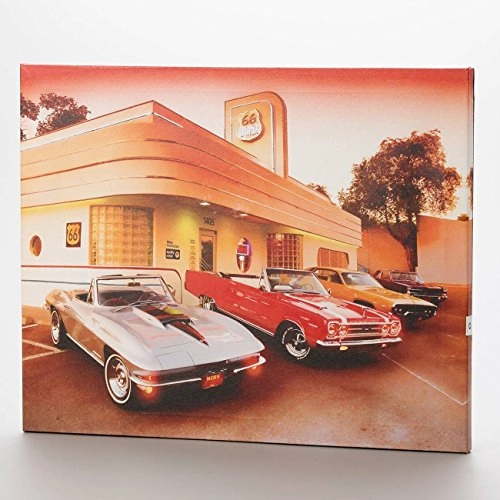 Quadro C/luz Rojemac 40x50cm Carros De Corrida